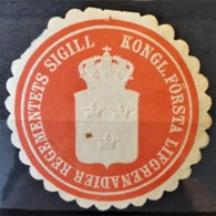 SWEDEN - Vignette "KONGL. FÖRSTA LIFGRENADIER REGEMENTETS SIGILL" - Other & Unclassified