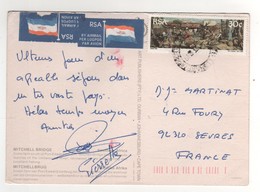 Beau Timbre , Stamp   Sur Cp , Carte , Postcard  Du 06/02/1989 - Briefe U. Dokumente