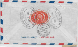 MEXICO - 1955 - ENVELOPPE RECOMMANDEE Par AVION (VOIR TIMBRE AU DOS) => BRUCHSAL (ALLEMAGNE) - Mexico