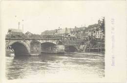Cpa 02– Soissons –Carte-photo, Pont Des Anglais, Convois Automobiles ( Tampon Au Verso ) - Soissons