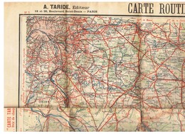 Carte TARIDE N° 7 - Environs De Paris Section Sud-Est - Carte Taride Routière - Cartes Routières