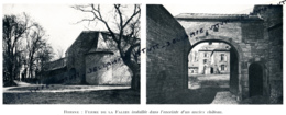 1929 : Photo, Belgique, Ferme De La Falize Installée Dans L'enceinte D'un Ancien Château, Rhisnes - Collections