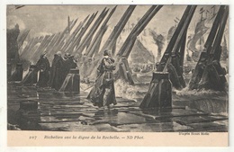 Richelieu Sur La Digue De LA ROCHELLE. D'après Henri Motte - ND 207 - Historical Famous People