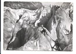 ALPINISME - ALPINISTES - CHAMONIX Mer De Glace - Passage Crevasse - 1957 BARBEY N° 3 - VENTE DIRECTE X - Alpinisme