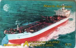 ASCENCION - Phonecard  -  Cable § Wireless  -  Maersk Ascencion  -  £15 - Isole Ascensione