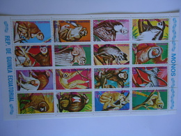 GUINEA ECUATORIAL USED SHEET MONKEY - Monkeys