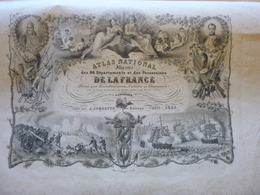 ATLAS NATIONAL ILLUSTRE DES 86 DEPARTEMENTS ET POSSESSIONS DE LA FRANCE 1845 - Cartes/Atlas