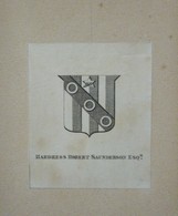 Ex-libris Armorié, Illustré XIXème - HARDRESS ROBERT SAUNDERSON - Exlibris