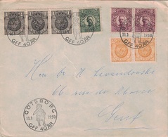 SUEDE - GOTEBORG - LETTRE DU 11-1-1958 AVEC TIMBRES DE 1910-1919 - PAS COURANT. - Brieven En Documenten