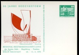 DDR PP16 D2/033 Privat-Postkarte BODENREFORM Halle-Neustadt 1976  NGK 4,00 € - Privatpostkarten - Ungebraucht