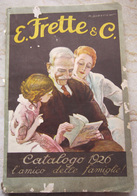 CATALOGO E. FRETTE & C. TELERIE TOVAGLIE E BIANCHERIA PER CORREDI ANNO 1926 ILLUSTRATORE M. DUDOVICH - Mode