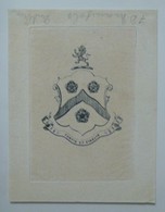 Ex-libris Armorié, Illustré XIXème - MANIFOLD - Dublin - Ex Libris