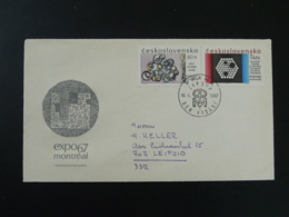 FDC Exposition Universelle Montreal 1967 Tchecoslovaquie - 1967 – Montreal (Canada)