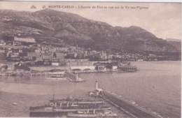 MONACO - MONTE-CARLO - L'ENTREE DU PORT ET VUE SUR LE TIR AUX PIGEONS - Porto