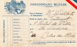 LOUDEAC - Correspondance Pour L'hotel De Ville. - Loudéac