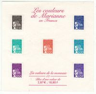 France // Blocs & Feuillet // 2001 // Les Couleurs De Marianne En France, Bloc-feuillet Neuf ** MNH No.41 - Neufs