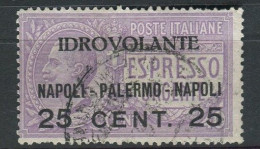 REGNO 1917 ESPRESSO NON EMESSO ANNULLATA - Poste Exprèsse