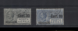 REGNO 1927 POSTA AEREA SOP.TI USATI - Correo Aéreo