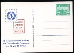 DDR PP16 D2/059 Privat-Postkarte AUSSTELLUNG STRAUSBERG 1976  NGK 4,00 € - Cartoline Private - Nuovi