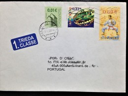 Slovakia,  Circulated Cover To Portugal, 2009 - Cartas & Documentos