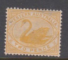 Australia-Western Australia SG 113 1898-07  Two Pence Bright Yellow Perf14,mint Hinged - Neufs