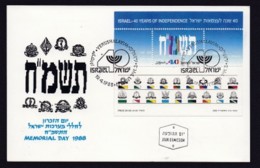 ISRAEL, 1988, Maxi-Card(s), Memorial Day, SGMS1045, F5654 - Cartoline Maximum