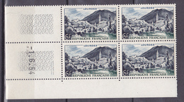 N° 976 Série Touristique Lourdes: : Beau Bloc De 4 Timbres Neuf  Coins Datés 1.6.54 Sans Charnière - 1950-1959