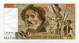 RC 15647 FRANCE 100F DELACROIX 1980 SUP - 100 F 1978-1995 ''Delacroix''