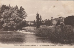 MALANS   HAUTE SAONE  70    CPA Sepia  VUE PRISE DES BORD DE L'OGNON - Autres & Non Classés