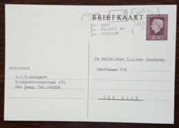 Pays-Bas - Entier Postal 30c Marron / Changement D'adresse - 1974 - Material Postal