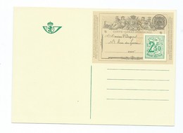 3273 - Carte Correspondance - CARTE CORRESPONDANCE NEUVE ENTIER POSTAL Réplique Belgique - Postbladen