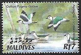 MALDIVES - MNH 2002 : Birds Of The Maldives :  Cotton Pygmy Goose  -  Nettapus Coromandelianus - Gansos