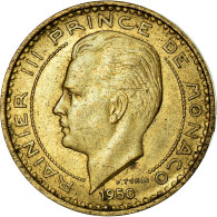 Monnaie, Monaco, Rainier III, 10 Francs, 1950, TTB, Aluminum-Bronze, Gadoury:MC - 1949-1956 Alte Francs