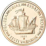 Estonia, Euro Cent, 2003, Unofficial Private Coin, SPL, Copper Plated Steel - Prove Private