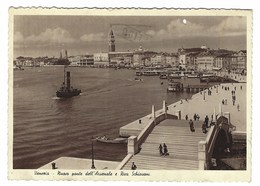 3976 - VENEZIA NUOVO PONTE DELL' ARSENALE E RIVA SCHIAVONI ANIMATA 1937 - Venezia (Venice)