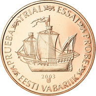 Estonia, Fantasy Euro Patterns, 5 Euro Cent, 2003, Unofficial Private Coin, FDC - Private Proofs / Unofficial