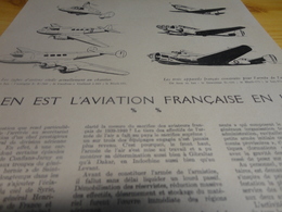 DOCUMENT  -  OU EN EST L'AVIATION FRANCAISE EN 1942 - Schrijfbenodigdheden