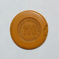 FRANCIA / FRANCE - CANNES - Casinò MUNICIPAL - CHIP / FICHE / TOKEN Da 100 - Casino