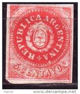 Argentina 1862 Scott A3  5 MLH  * - Nuevos