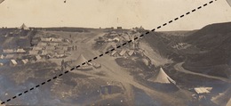 1916 Photo Panoramique Armée Française Au Front De Salonique Macédoine Campement Militaire à Bumardza - War, Military