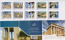 GREECE STAMPS 2019/ARCEALOGICAL AREAS(ACROPOLIS)/NEW HIGHER FACE VALUE FROM 3/3/2020-MNH-SELF ADHESIVE-BOOKLET-22/7/19 - Archaeology