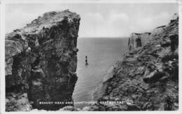 6637 " BEACHY HEAD AND LIGHTHOUSE-EASTBOURNE" - CART. POST ORIG. SPEDITA 1932 - Eastbourne