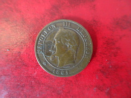Unique - Fautée - Satirique - Napoleon III  10 Centimes 1861 K Avec Inclusion De La 10 Centimes Cérés - 10 Centimes