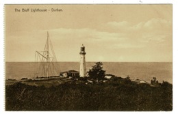 Ref 1339 - Early Postcard - The Bluff Lighthouse & Radio Telegraph - Durban South Africa - Lighthouses