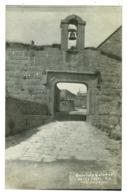 Ref 1340 - Early Real Photo Postcard - Garrison Gateway & Bell - Scilly Isles Islands - Scilly Isles