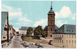Duitsland Ca. 1980 Siegen I. W. Marktplatz, Nikolaïkirche Und Rathaus In Kleur Blanco - Siegen