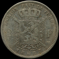 LaZooRo: Belgium 2 Francs 1867 VF - Silver - 2 Frank