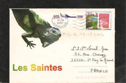 GUADELOUPE 2002   ENVELOPPE  DE LE GOSIER POUR STE FOY LA GRANDE (GIRONDE) - Storia Postale