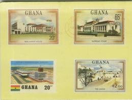 AFRICA - GHANA POSTAGE STAMP - AIR MAIL TO ITALY - RED CROSS POSTMARK - (BG7853) - Ghana - Gold Coast