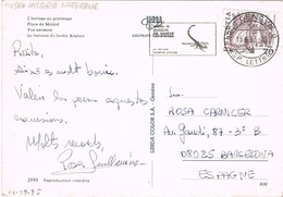 35941. Postal GENEVE (Suisse) 1984. Flamme MUSÉE HISTOIRE NATURELLE Geneve. Prehistoric Animal - Lettres & Documents